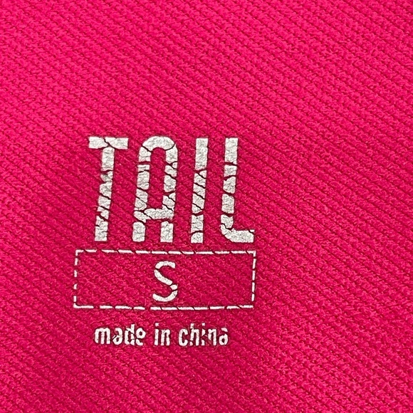 Tail size small zip up jacket in fuchsia bright color workout athleisure casual - Picture 6 of 13